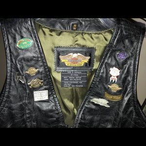 Harley Davidson leather vest
